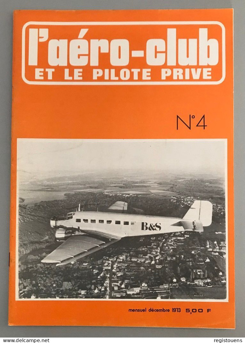L'aéro-Club Et Le Pilote Privé N° 4 - Luftfahrt & Flugwesen