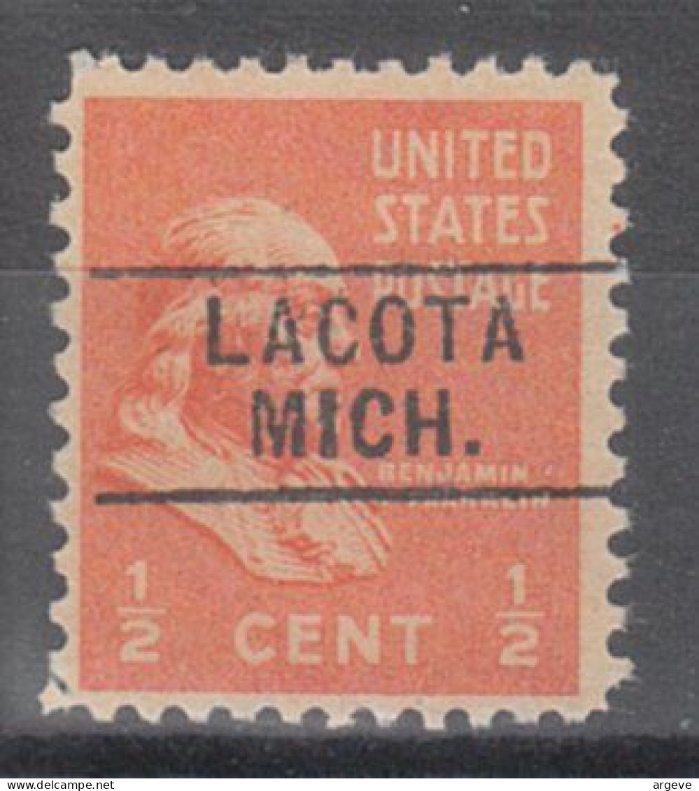 USA Precancel Vorausentwertungen Preo Locals Michigan, Lacota 745 - Voorafgestempeld