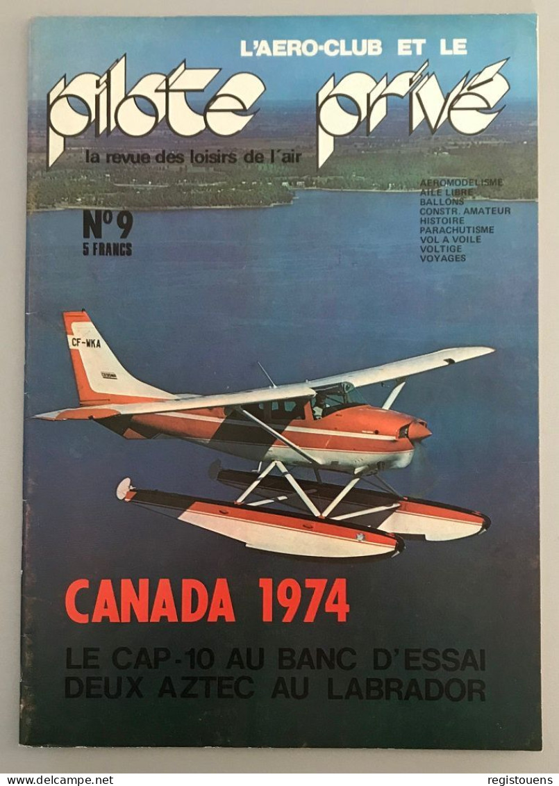 L'aéro-Club Et Le Pilote Privé N° 9 - Aviazione