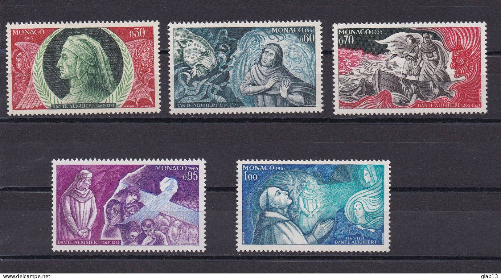 MONACO 1966 TIMBRE N°683/87 NEUF** DANTE ALIGHIERI - Unused Stamps