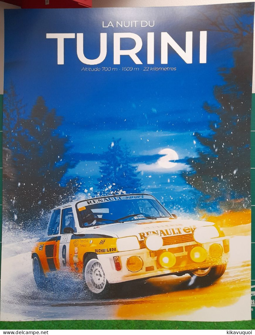 RENAULT 5 TURBO TURINI - AFFICHE POSTER - Voitures