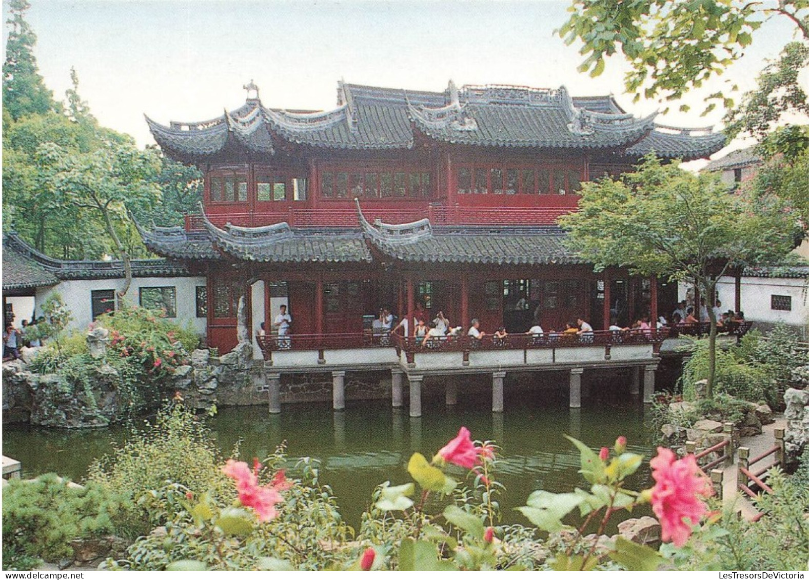 CHINE - Yuyuan Garden - Animé - Lac - Vue Générale - Carte Postale - China