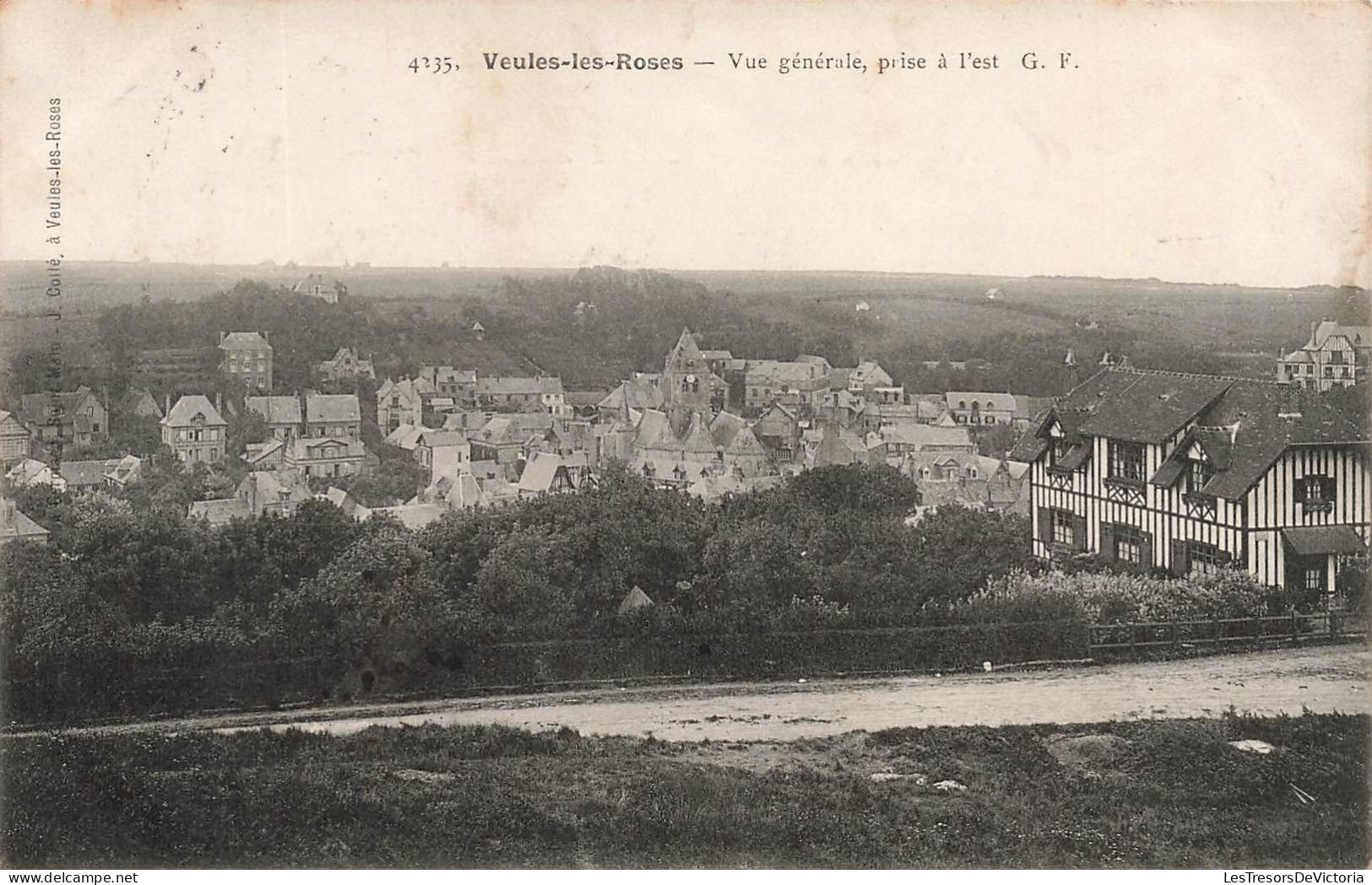 FRANCE - Veules Les Roses - Vue Générale - Prise à L'est - Carte Postale Ancienne - Veules Les Roses