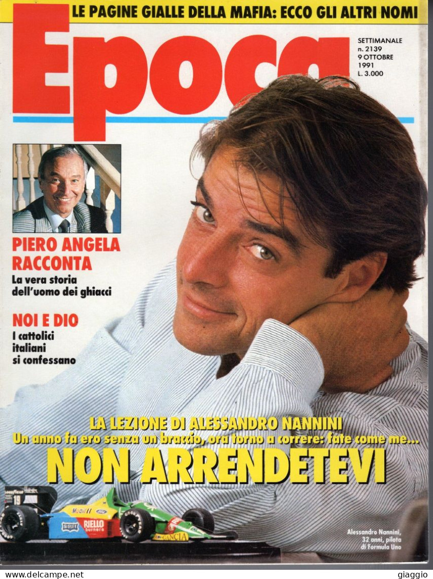 °°° RIVISTA EPOCA N° 2139 DEL 9 OTTOBRE 1991 °°° - Andere & Zonder Classificatie