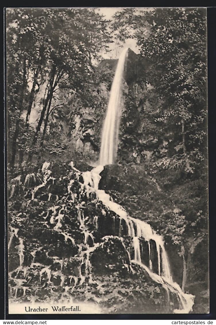 AK Urach, Der Uracher Wasserfall  - Bad Urach