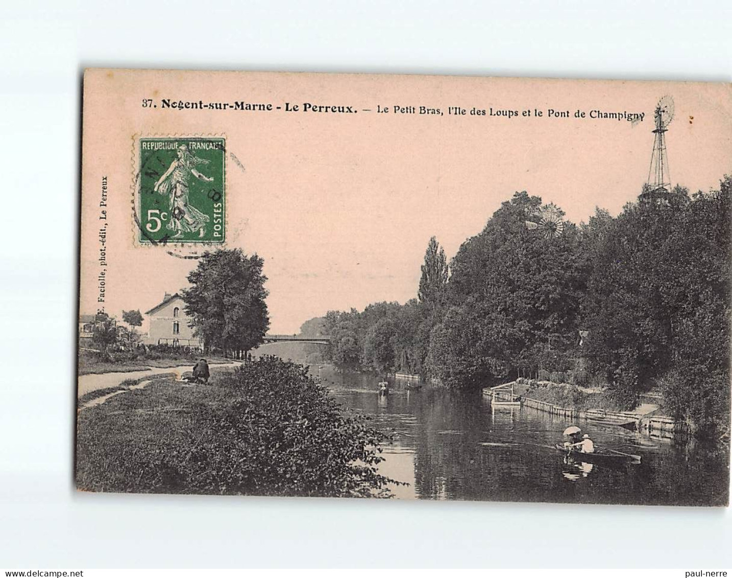 NOGENT SUR MARNE LE PERREUX : Le Petit Bras, L'Ile Des Loups Et Le Pont De Champigny - état - Nogent Sur Marne