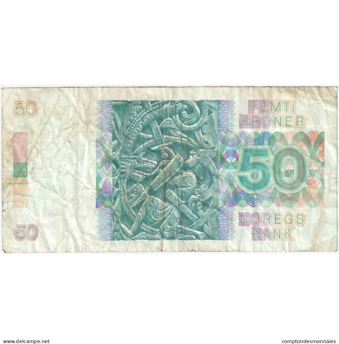 Norvège, 50 Kroner, 1985, KM:42b, TB - Norway