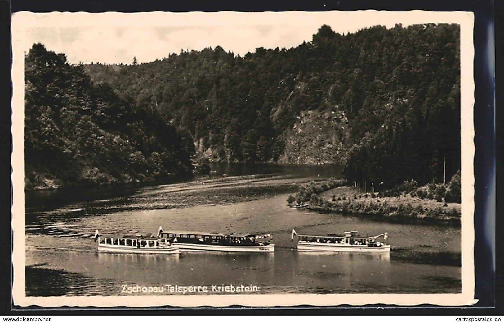 AK Zschopau, Talsperre Kriebstein Mit Booten  - Zschopau