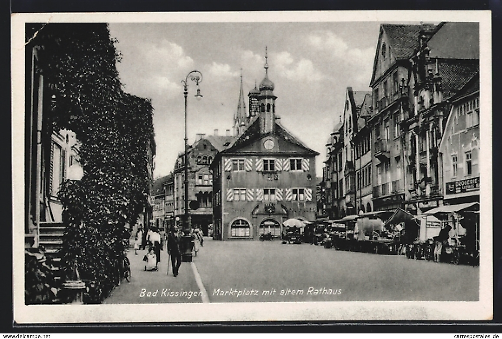 AK Bad Kissingen, Marktplatz Mit Dem Alten Rathaus  - Bad Kissingen