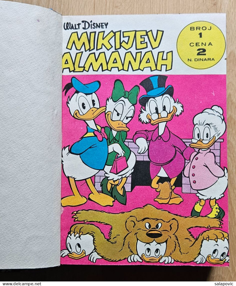 MIKIJEV ALMANAH, Zabavnik  Numbers Bound 1 - 6, Vintage Comic Book Yugoslavia Yugoslavian Mickey Mouse Disney Comics - Comics & Manga (andere Sprachen)