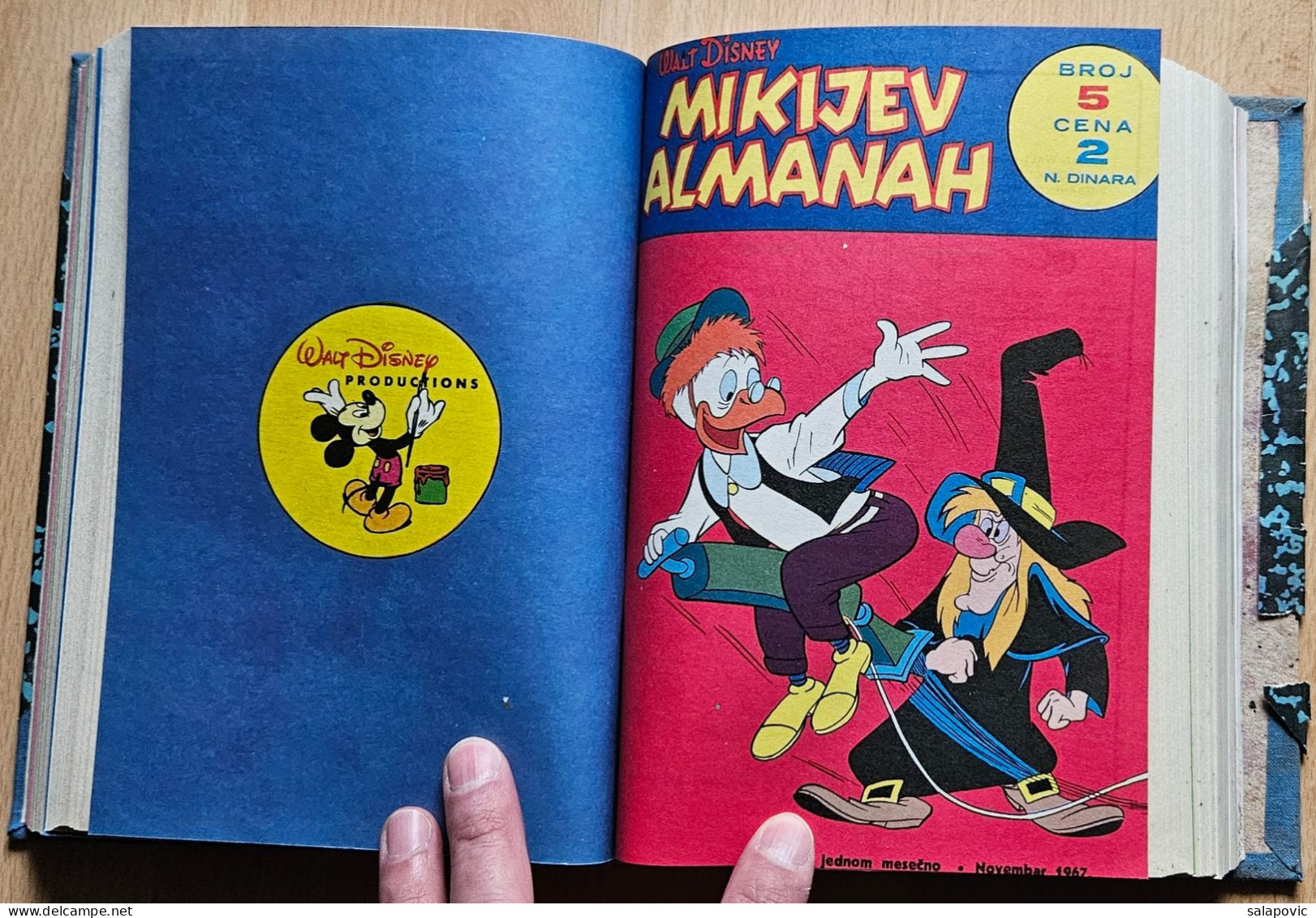 MIKIJEV ALMANAH, Zabavnik  Numbers Bound 1 - 6, Vintage Comic Book Yugoslavia Yugoslavian Mickey Mouse Disney Comics - Comics & Mangas (other Languages)