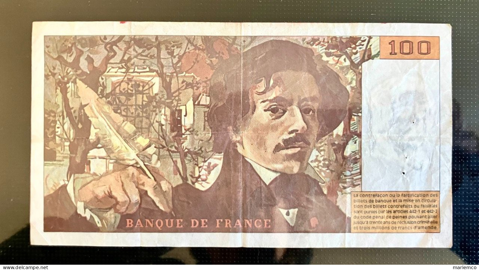 FRANCE BILLET 100FRS DELACROIX N. 265 1994 - 100 F 1978-1995 ''Delacroix''