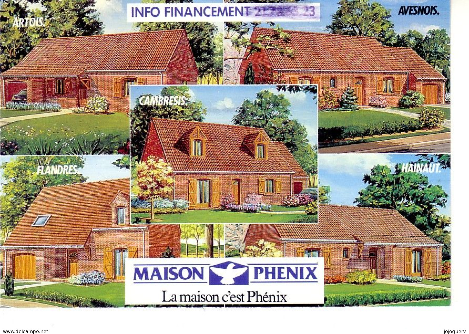 Dunkerque Rue Des Fusillés Maison Phénix (publicité Avec 5 Maisons Différentes - Dunkerque