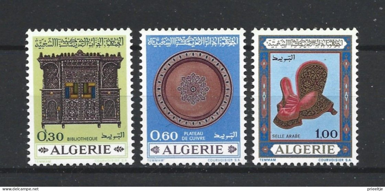 Algeria 1969 Handicrafts Y.T. 495/497 ** - Algerien (1962-...)