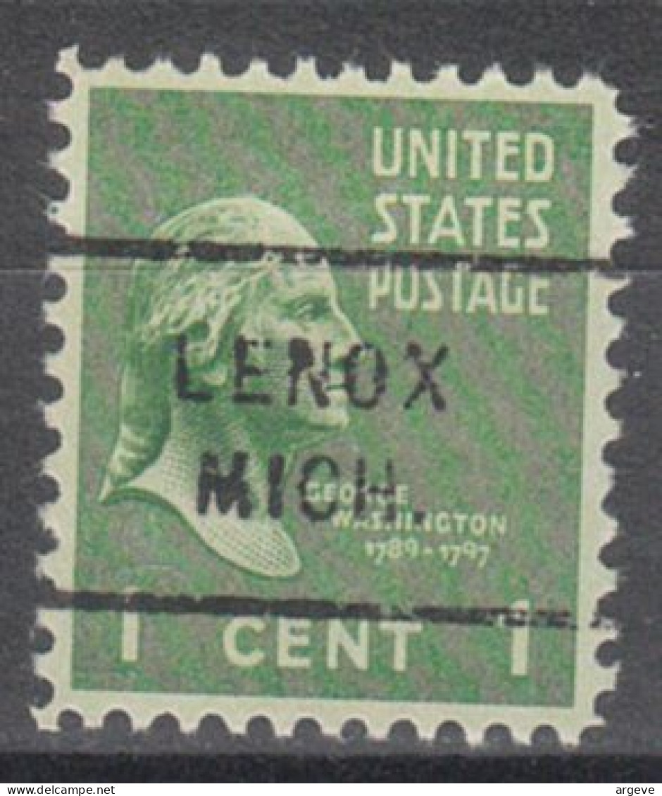 USA Precancel Vorausentwertungen Preo Locals Michigan, Lenox 712 - Vorausentwertungen