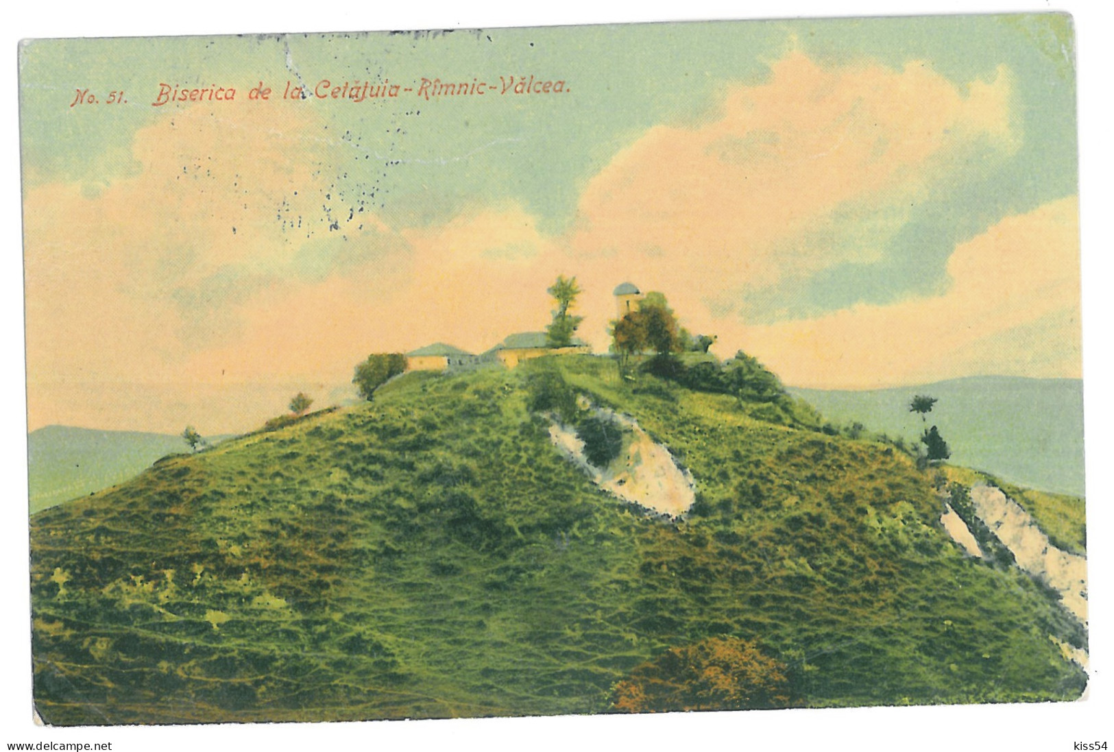 RO 89 - 13821 Rm. VALCEA, Cetatuia Church, Romania - Old Postcard - Used - 1917 - Romania
