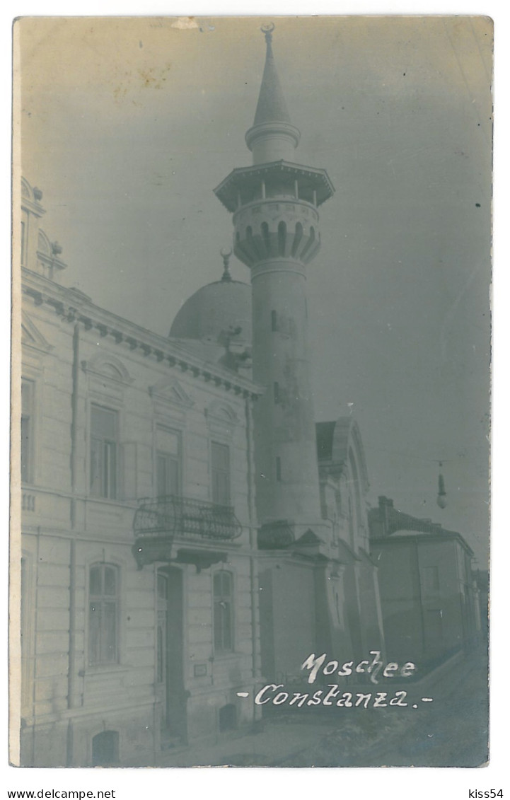 RO 89 - 13833 CONSTANTA, Mosque, Romania - Old Postcard, Real PHOTO - Unused - Rumania