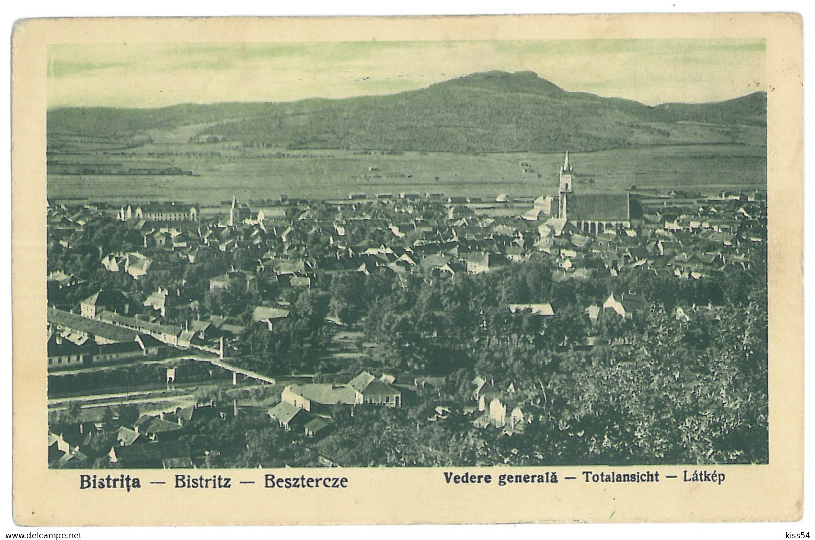 RO 89 - 13548 BISTRITA, Panorama, Romania - Old Postcard - Used - 1931 - Roemenië