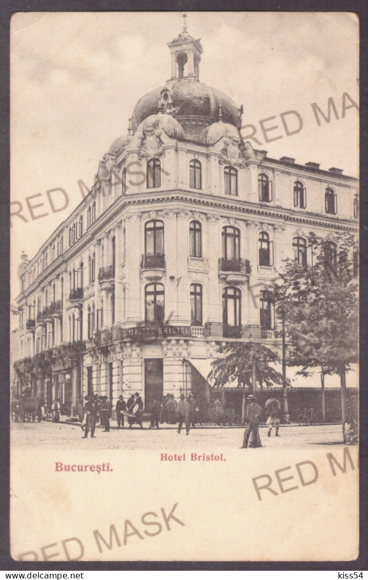 RO 89 - 23196 BUCURESTI, Bristol Hotel, Romania - Old Postcard - Used - 1907 - Romania