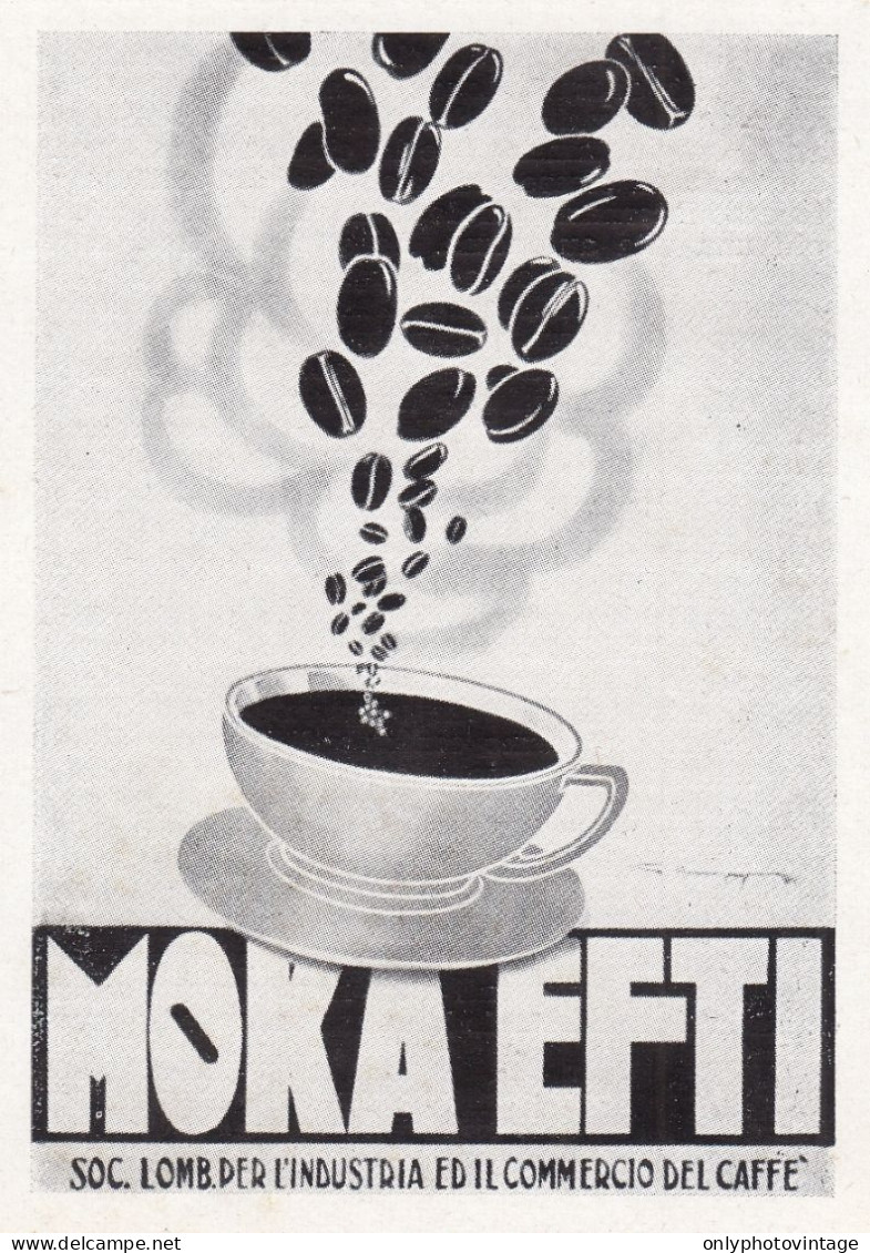 Moka Efti Caffé, Pubblicità Epoca 1951, Vintage Advertising - Advertising