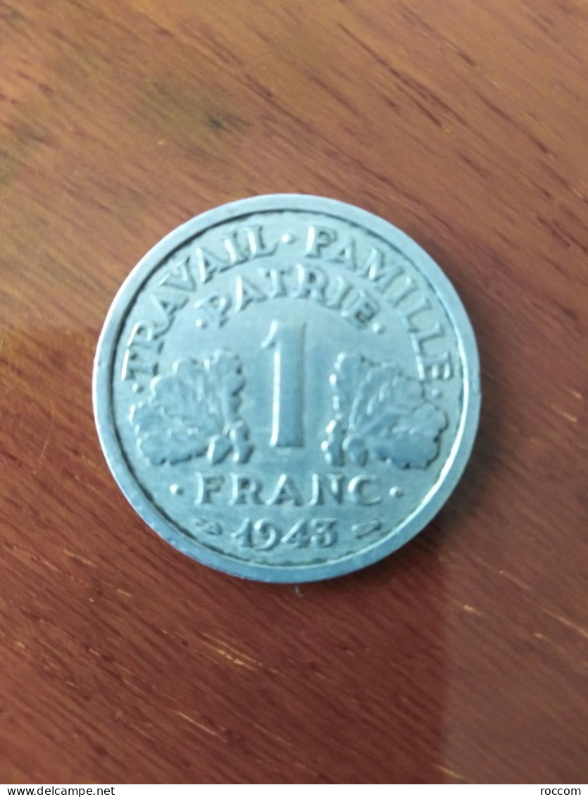 1 Monnaie Bazor Franc 1943 Condizioni Da Foto, Spedizione Solo In Italia. - 1 Franc