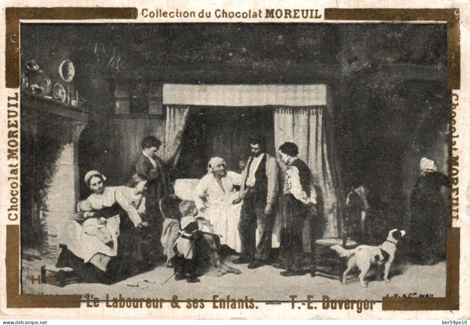 CHROMO CHOCOLAT MOREUIL LE LABOUREUR & SES ENFANTS DUVERGER - Autres & Non Classés