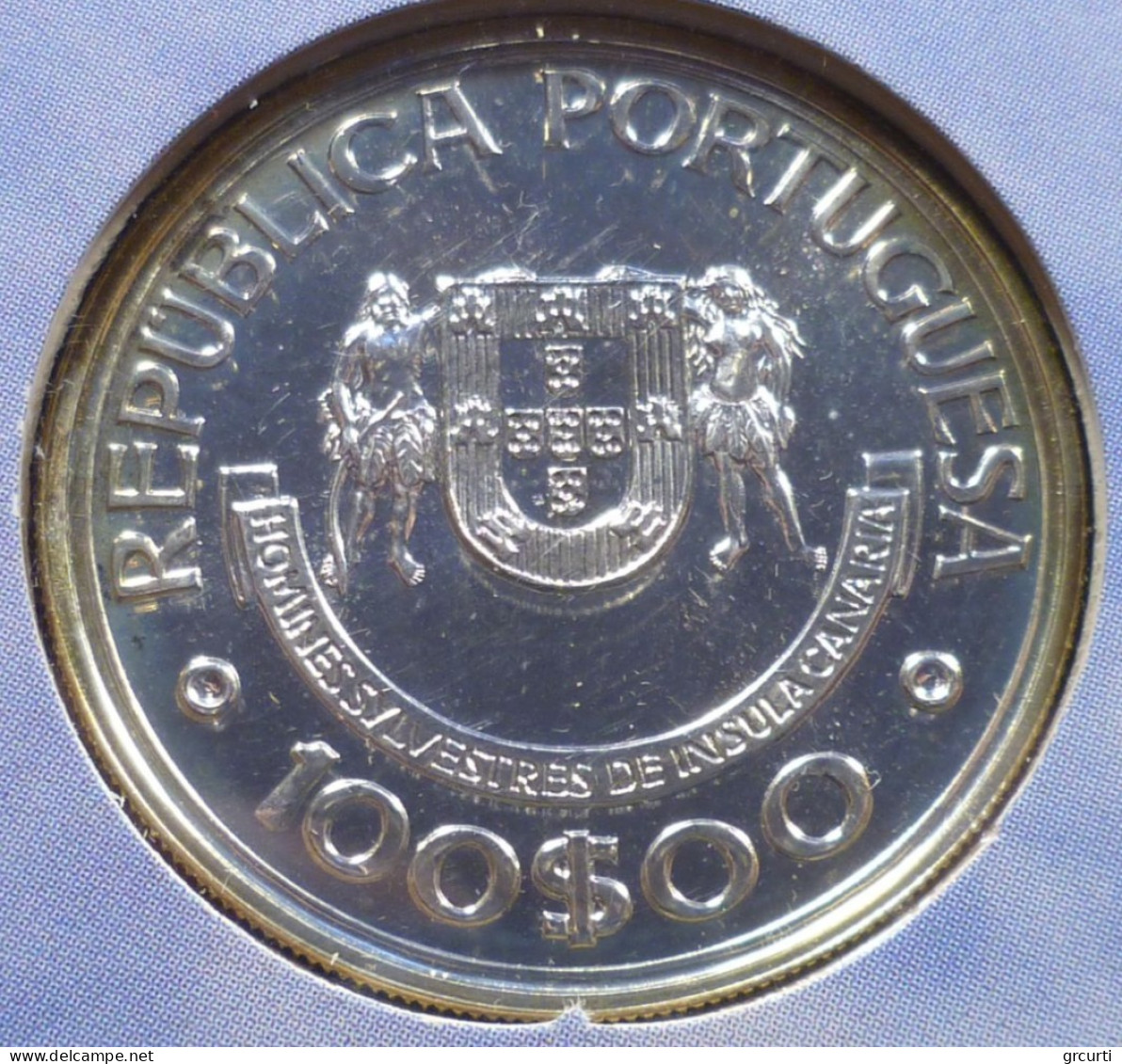 Portogallo - 100 Escudos 1989 - Scoperta Delle Isole Canarie - KM# 646a - Portogallo