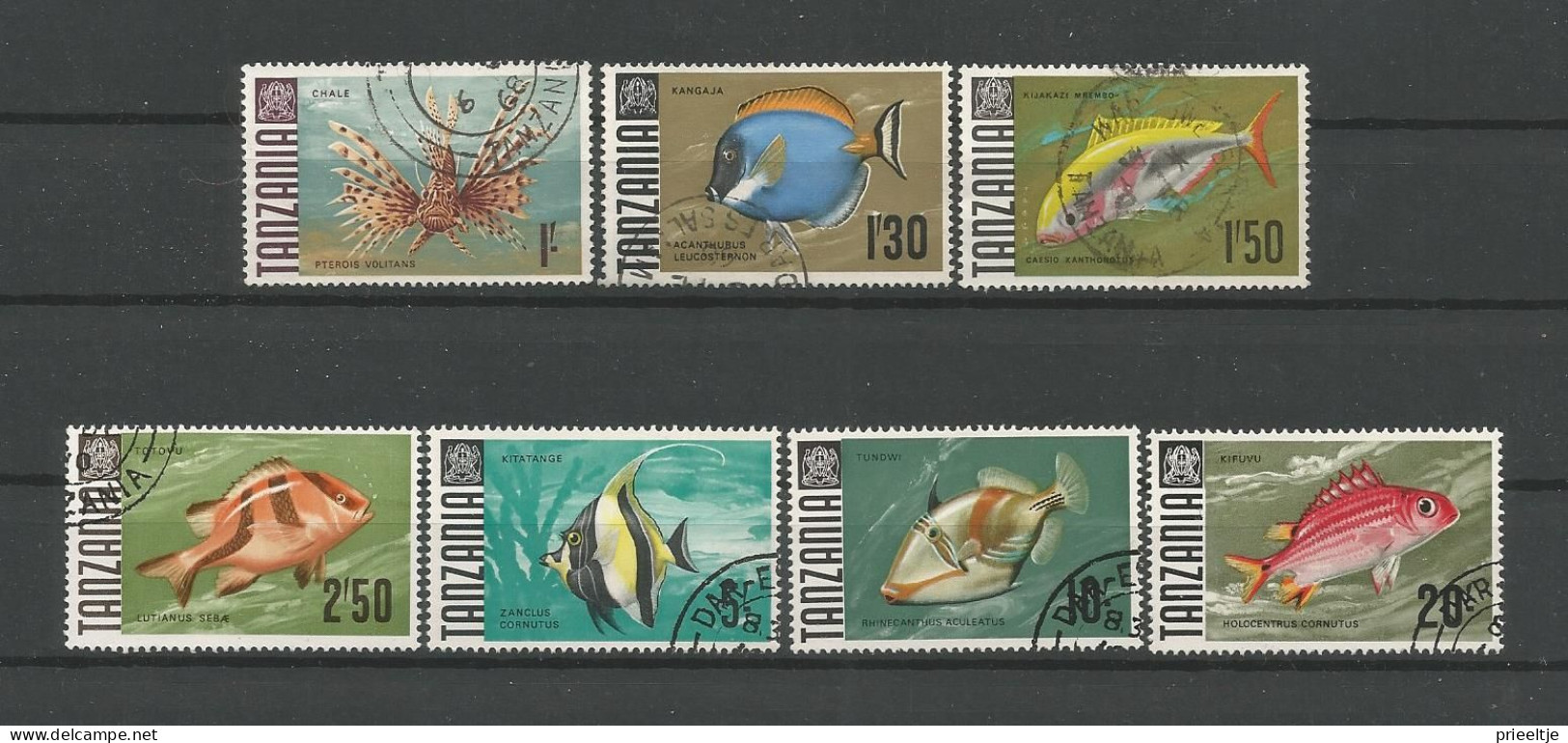 Tanzania 1967 Fish High Values Y.T. 27/32 (0) - Tansania (1964-...)