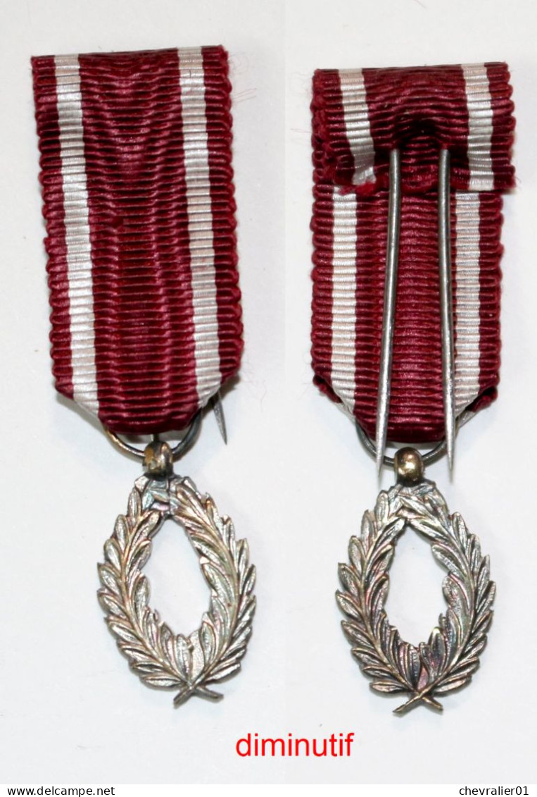 Médaille-BE-012A_di_ag_Ordre De La Couronne_Palmes D’Argent_poinçonné_diminutif_21-04-1 - Belgio