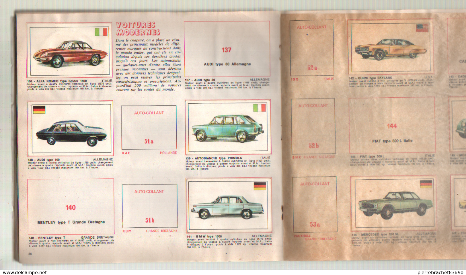 Album Jeunesse Collection Incomplet. L'histoire De L'automobile. 1971 - Other & Unclassified