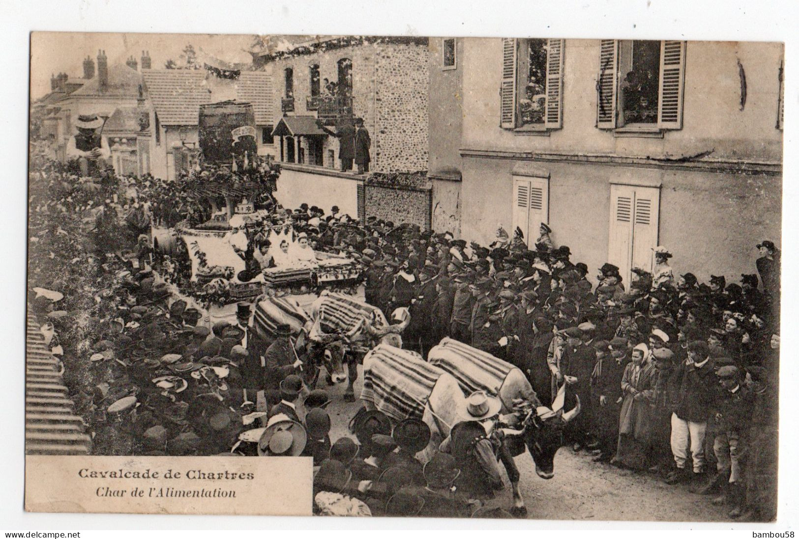 CHARTRES * EURE & LOIR * CAVALCADE * CHAR DE L'ALIMENTATION * BOEUFS * Animation Importante - Chartres