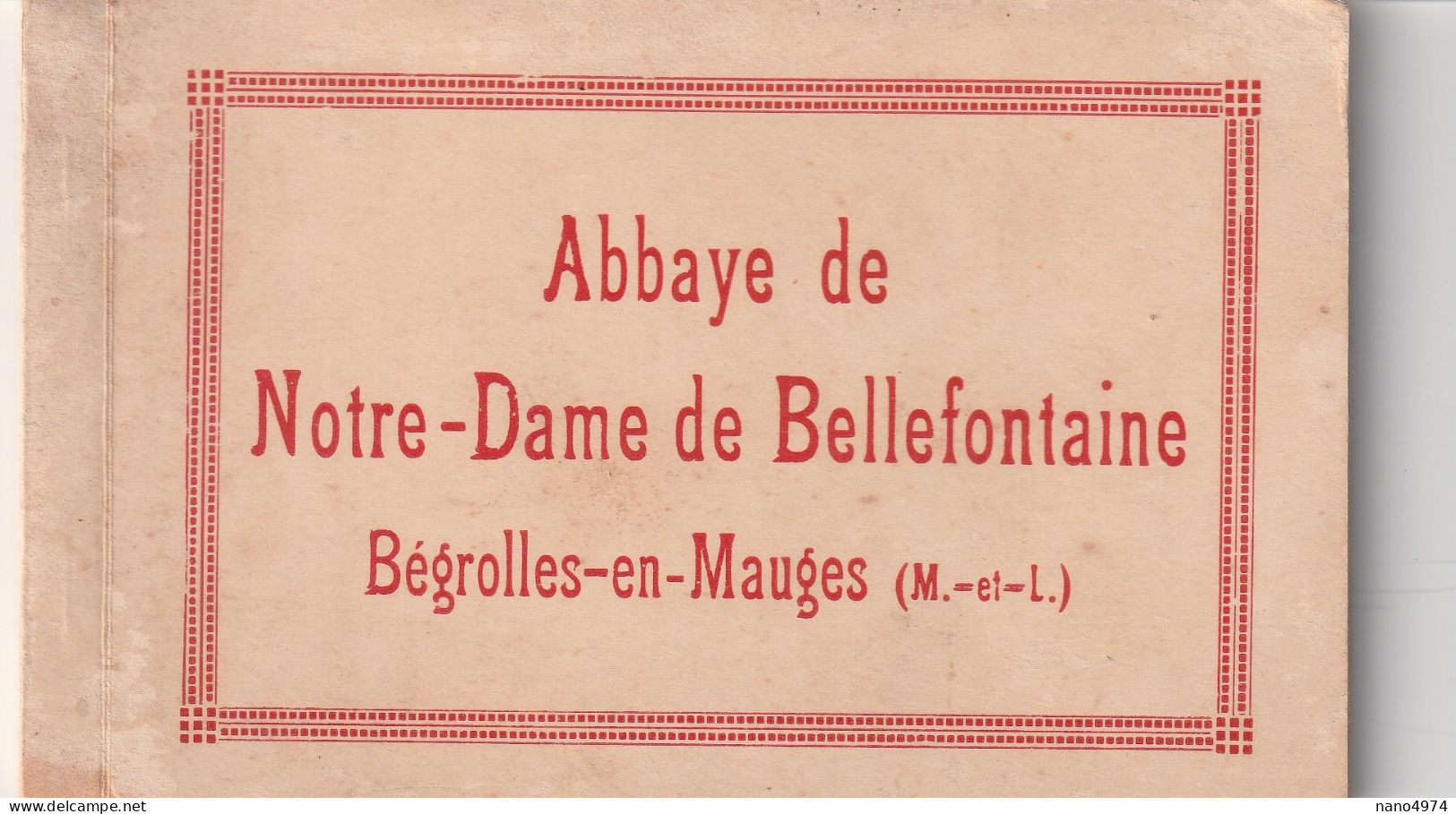 Bégrolles En Mauges - Abbaye De Bellefontaine - Carnet De Cartes - Other & Unclassified