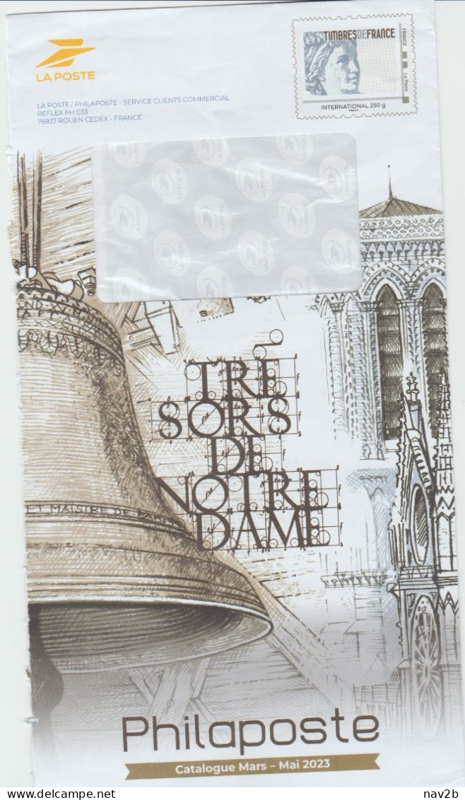 Entier Enveloppe TSC Pour La Poste . 2023 . Trésors De Notre Dame - PAP: TSC En Semi-officiële Bijwerking