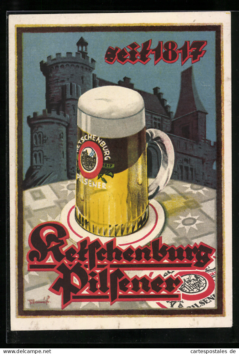 AK Stolberg / Rheinland, Brauerei-Werbung, Ketschenburg-Pilsener, Seit 1817, Trinkt Das Gute Bier...  - Other & Unclassified