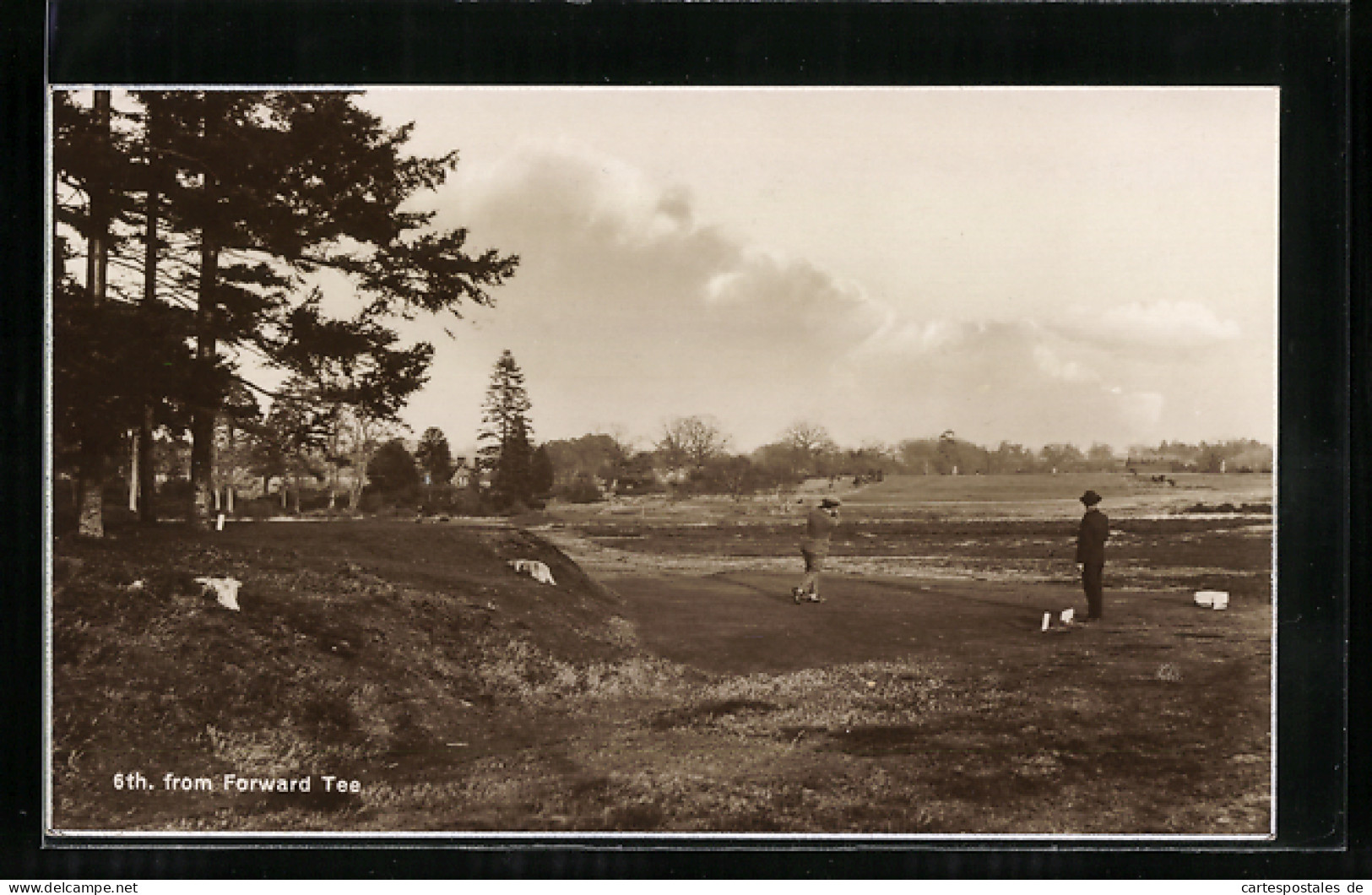 Foto-AK Zwei Golfer Auf Dem Golfplatz  - Golf