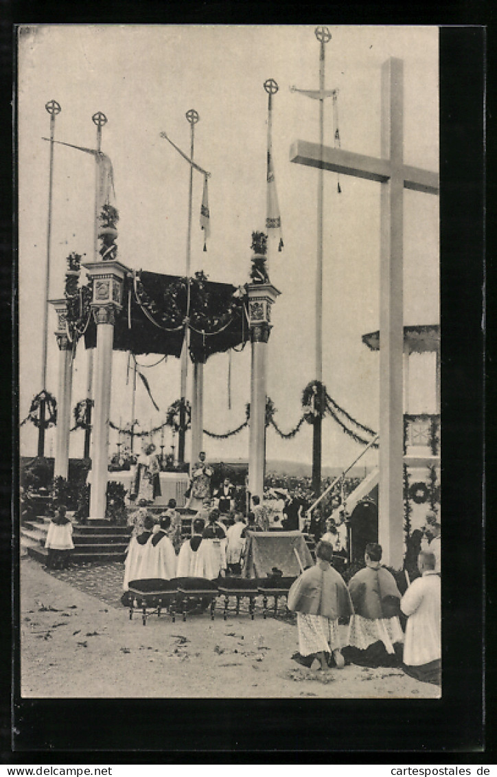 AK Wien, Erster Jahrestag Des Eucharistischen Kongresses 1913, Gottesdienst Am Kaiserplatz  - Other & Unclassified