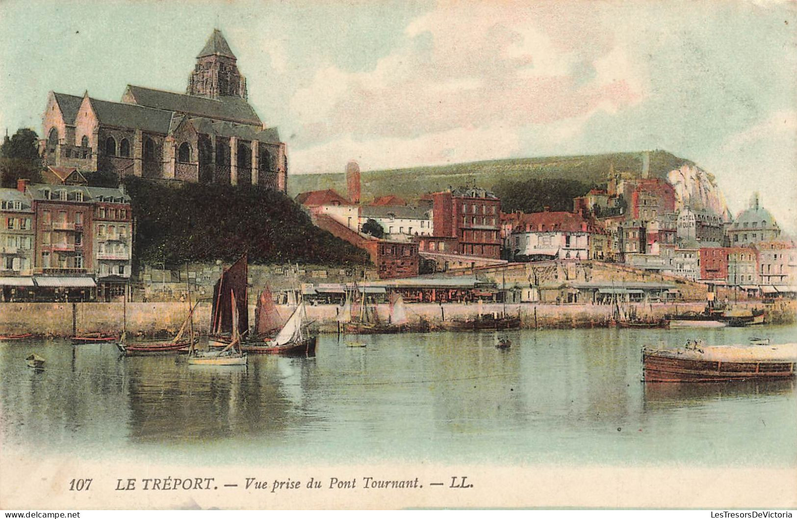 FRANCE - Le Tréport - Vue Prise Du Pont Tournant - Carte Postale Ancienne - Le Treport