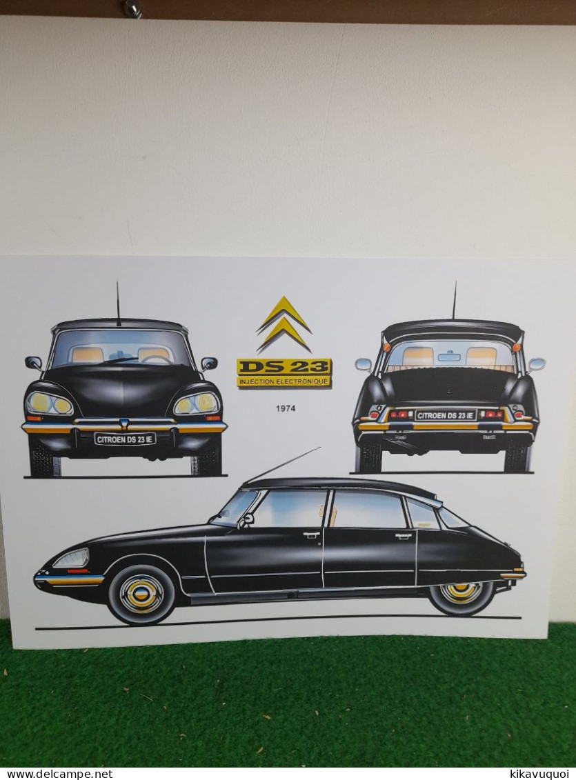 CITROEN DS 23 DE 1974 - AFFICHE POSTER - Coches