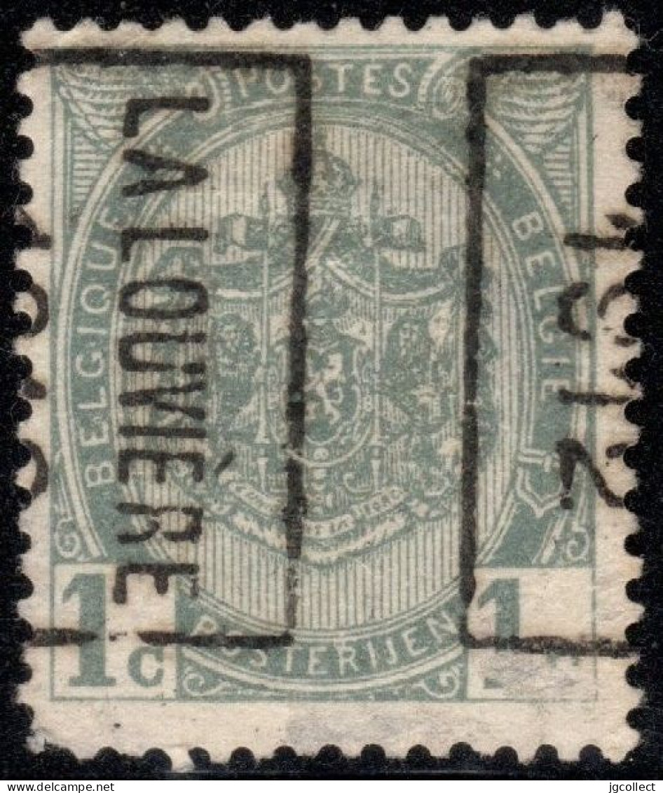 Preo (81) "LA LOUVIERE (STATION) 12" OCVB 1844 B - Rollenmarken 1910-19