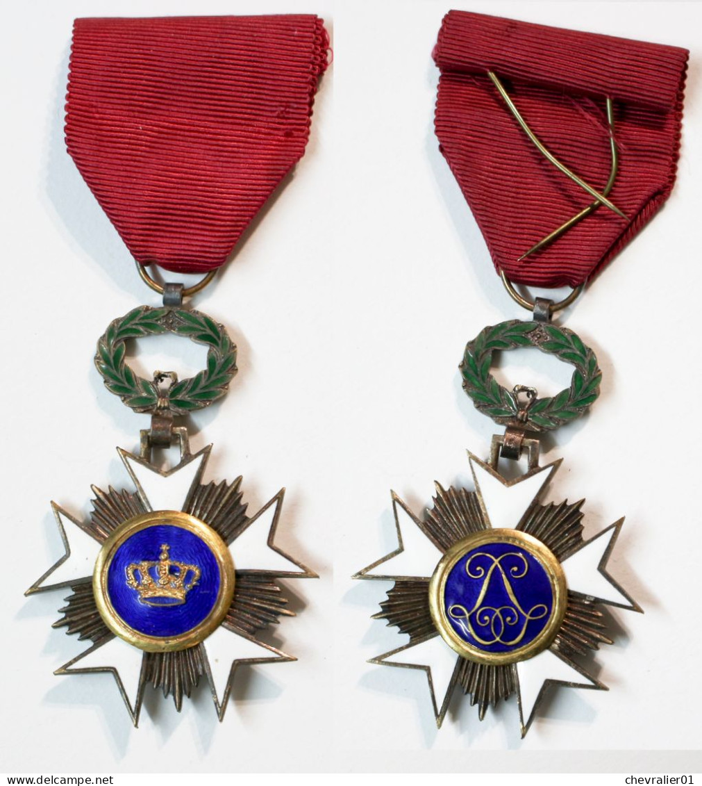Médaille-BE-010A_Ordre De La Couronne_Chevalier_21-02-1_D - België