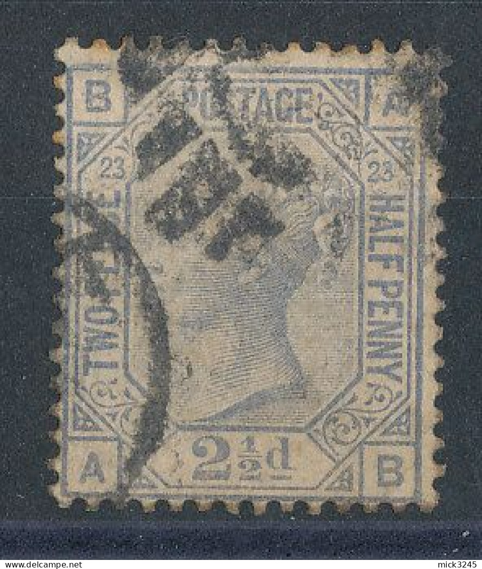 GB  N°62 Victoria 2,5p Bleu De 1880-83 - Planche 23 - Oblitérés