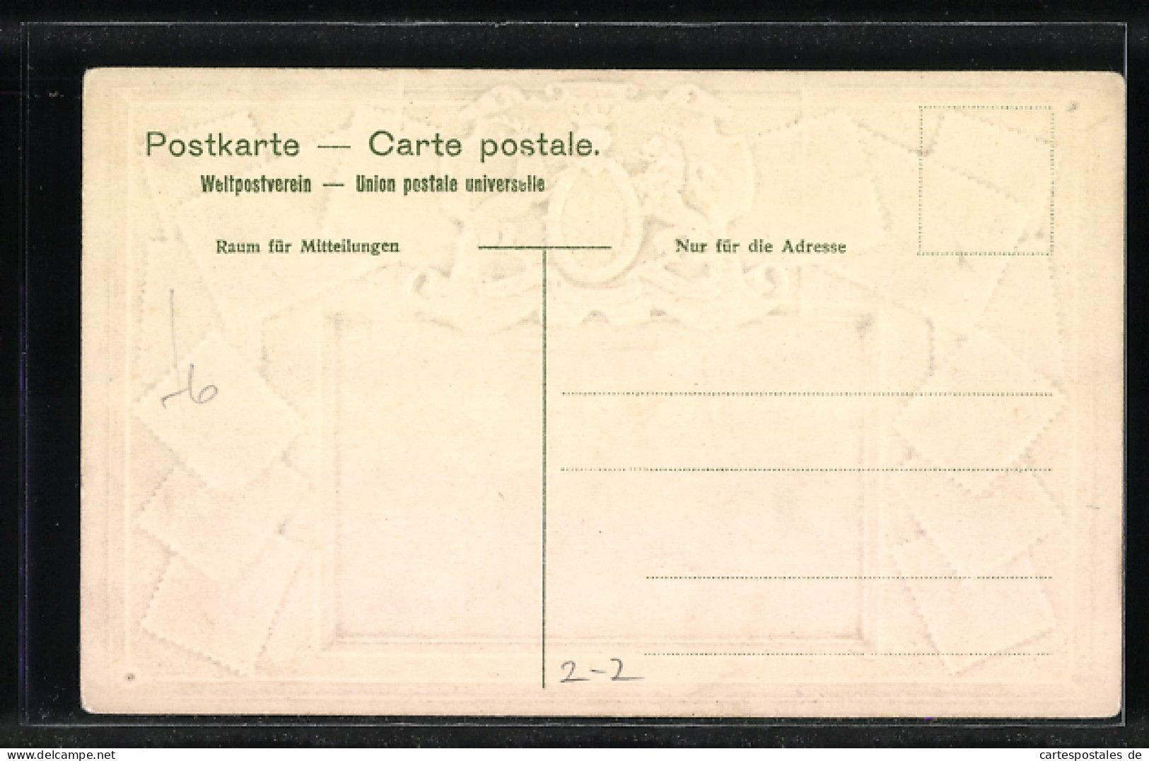 Präge-AK Baden-Württemberg, Briefmarken Und Wappen  - Briefmarken (Abbildungen)