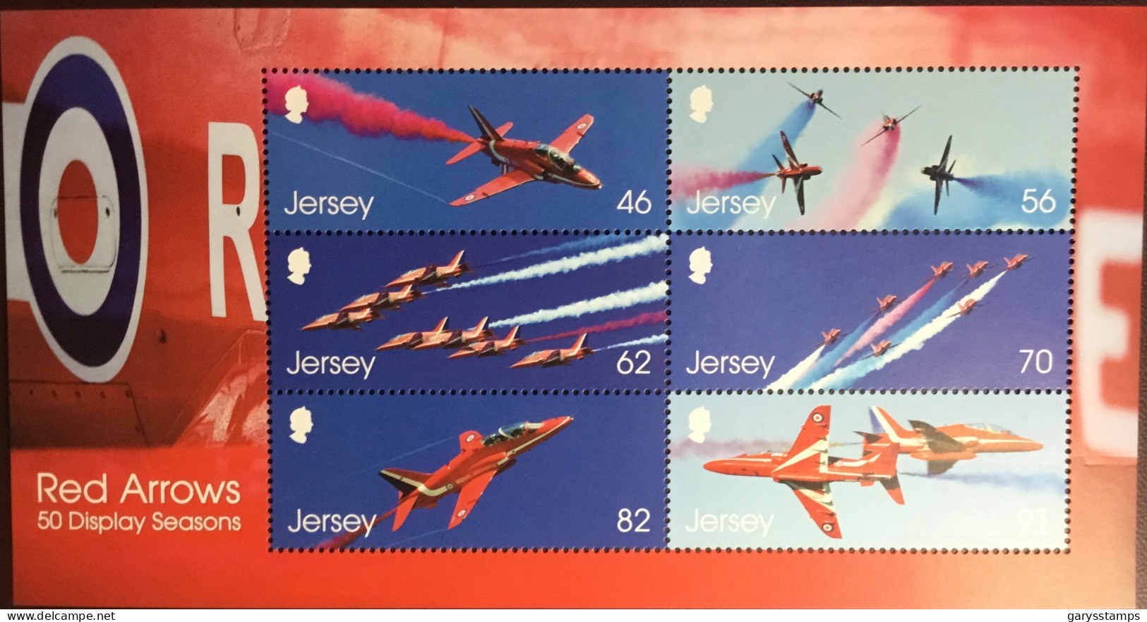 Jersey 2014 Red Arrows Sheetlet MNH - Jersey