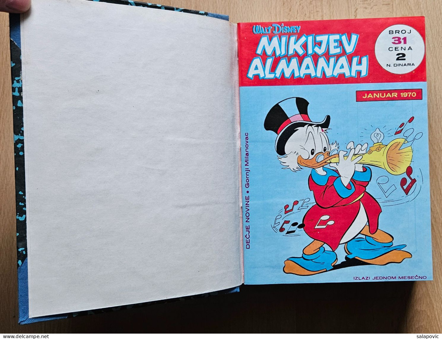 MIKIJEV ALMANAH 12 Numbers Bound 31 - 42, Vintage Comic Book Yugoslavia Yugoslavian Mickey Mouse Disney Comics - Cómics & Mangas (otros Lenguas)