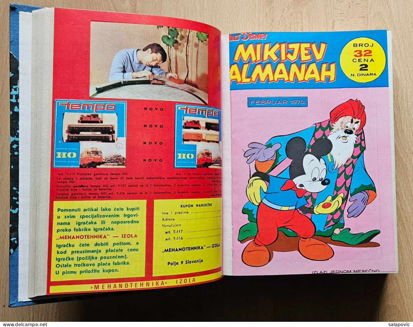 MIKIJEV ALMANAH 12 Numbers Bound 31 - 42, Vintage Comic Book Yugoslavia Yugoslavian Mickey Mouse Disney Comics - Cómics & Mangas (otros Lenguas)
