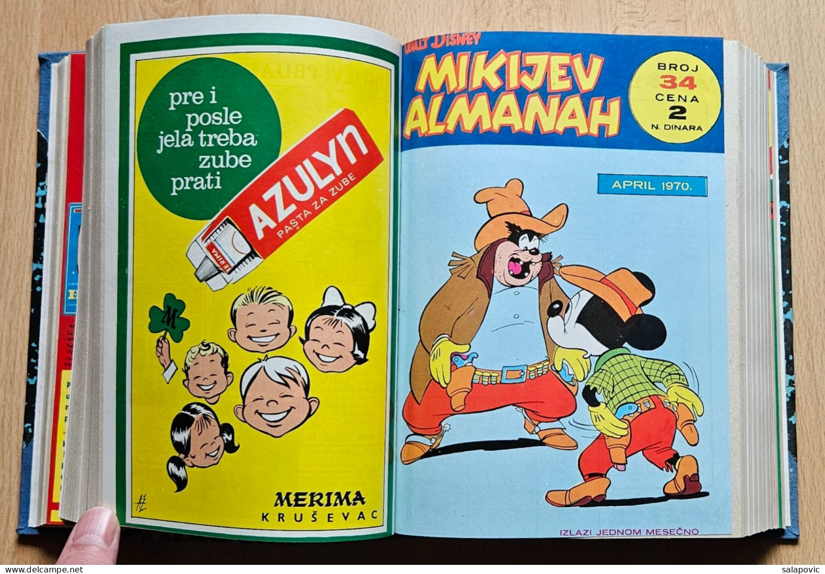 MIKIJEV ALMANAH 12 Numbers Bound 31 - 42, Vintage Comic Book Yugoslavia Yugoslavian Mickey Mouse Disney Comics - BD & Mangas (autres Langues)