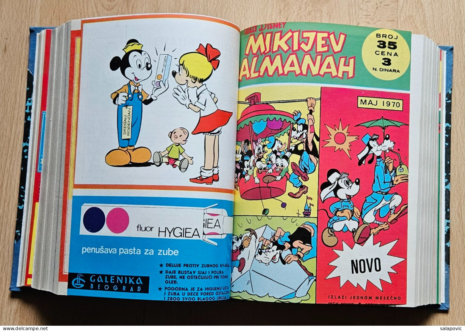 MIKIJEV ALMANAH 12 Numbers Bound 31 - 42, Vintage Comic Book Yugoslavia Yugoslavian Mickey Mouse Disney Comics - BD & Mangas (autres Langues)