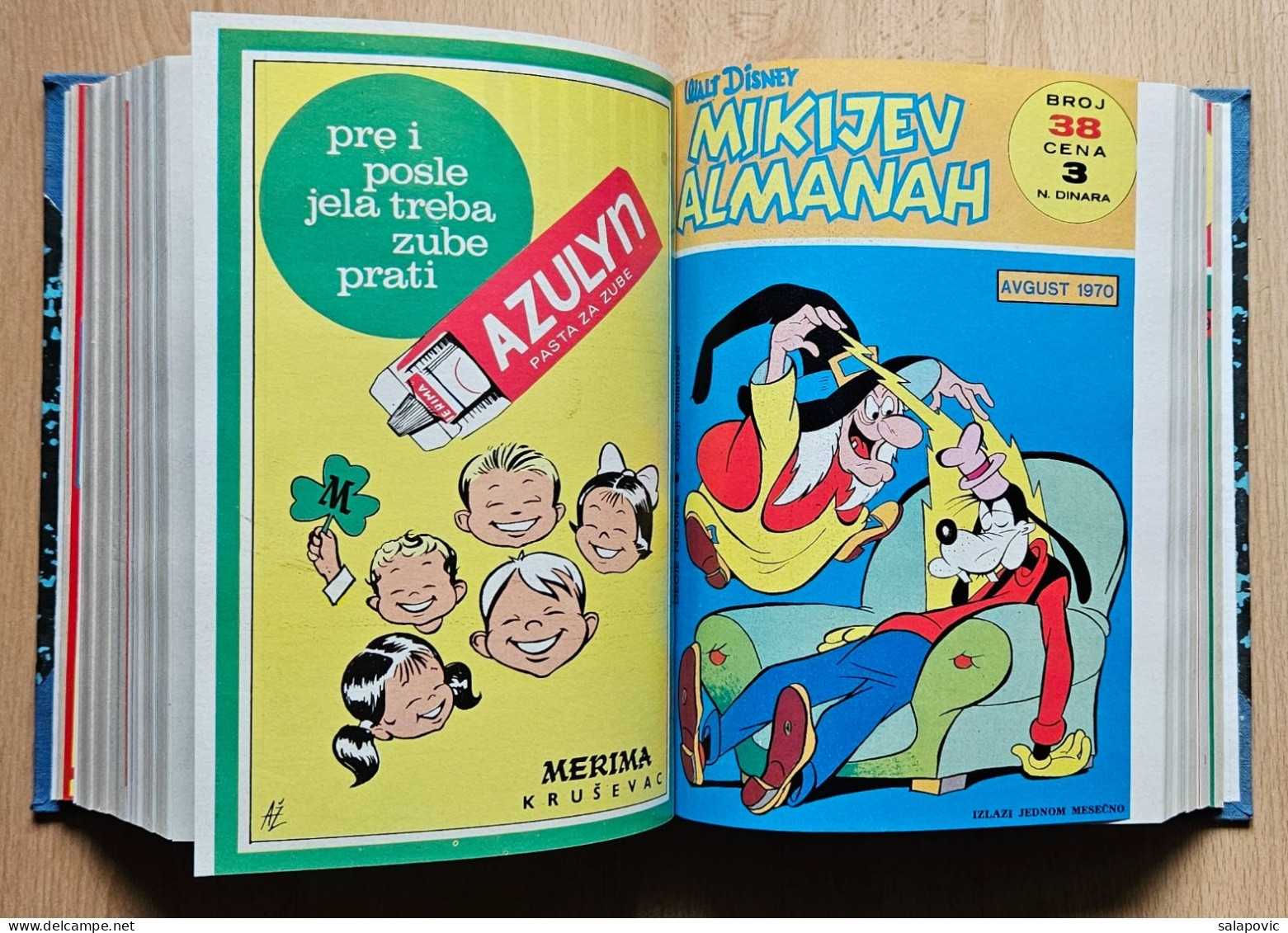 MIKIJEV ALMANAH 12 numbers bound 31 - 42, Vintage Comic Book Yugoslavia Yugoslavian Mickey Mouse Disney Comics