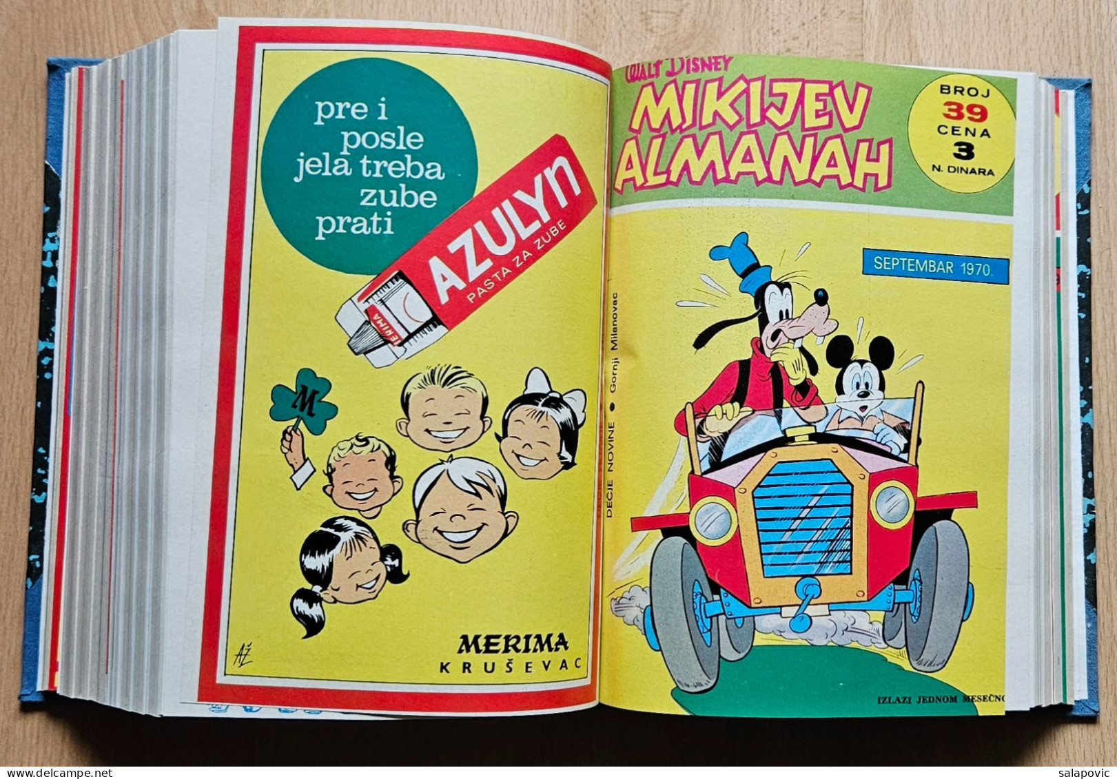 MIKIJEV ALMANAH 12 numbers bound 31 - 42, Vintage Comic Book Yugoslavia Yugoslavian Mickey Mouse Disney Comics