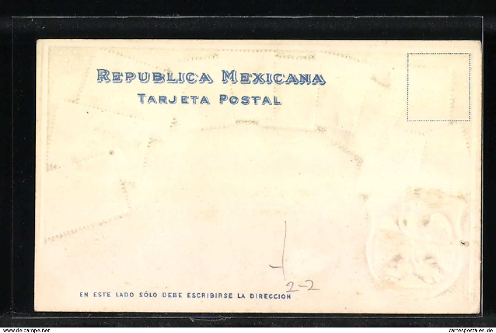 AK Briefmarken Aus Mexico Mit Wappen  - Stamps (pictures)